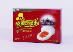 紅太陽 高郵雙黃蛋/禮盒/4枚/240g 特產店景點專供